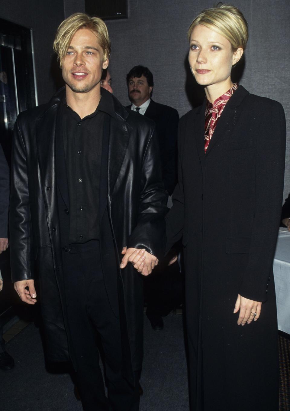 Brad Pitt and Gwyneth Paltrow during "The Devil's Own" Premiere at Cinema One in New York City, New York, United States