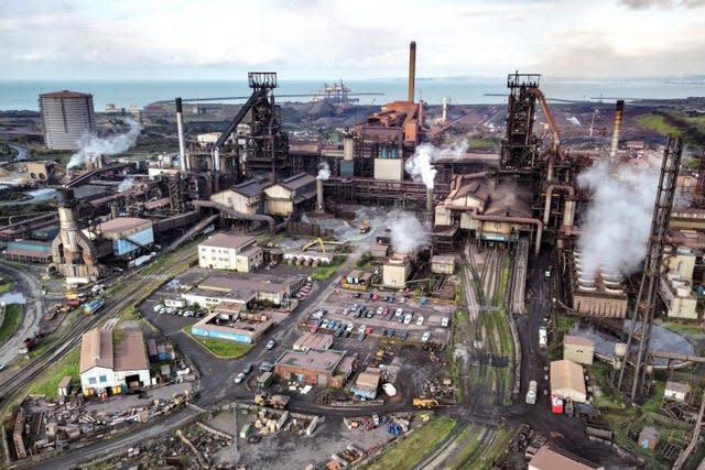 Steelworks in Port Talbot, South Wales