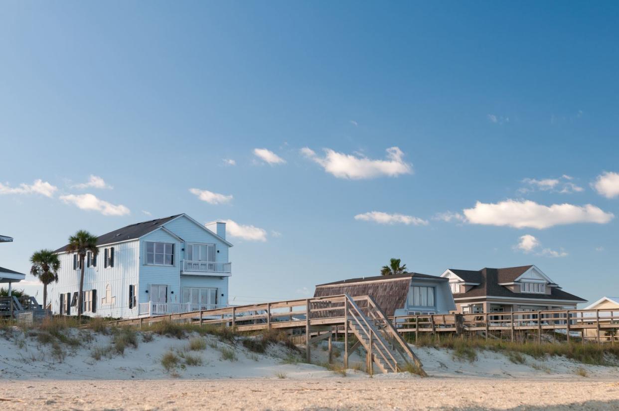 amelia island beach in florida, usa