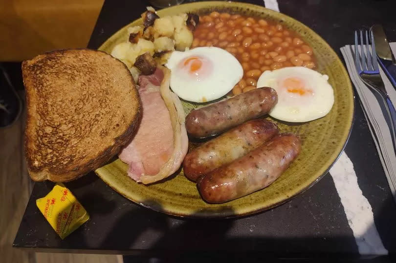 The breakfast filled me up for the day -Credit:WalesOnline