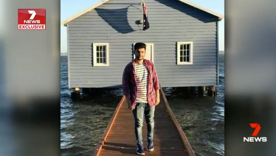 <span>Ankit, 20, was jumping across rocks at the popular tourist site The Gap when he fell. Photo: </span>7 News