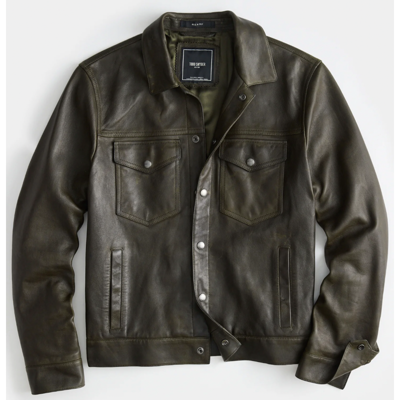 <p><a href="https://go.redirectingat.com?id=74968X1596630&url=https%3A%2F%2Fwww.toddsnyder.com%2Fproducts%2Fburnished-leather-dylan-jacket-olive-1%3Fgclid%3DCjwKCAjwysipBhBXEiwApJOcu5N8_kjaZifD16pzSmdrFH6YbTwXeYwDVD0zJ0_ALDU4iPbYyCoFsBoCFpYQAvD_BwE&sref=https%3A%2F%2Fwww.esquire.com%2Fstyle%2Fg41544836%2Fbest-leather-jackets-for-men%2F" rel="nofollow noopener" target="_blank" data-ylk="slk:Shop Now;elm:context_link;itc:0;sec:content-canvas" class="link ">Shop Now</a></p><p>Italian Burnished Leather Dylan Jacket</p><p>toddsnyder.com</p><p>$1398.00</p>