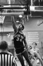 <p>Then: Records are meant to be broken, but maybe not this one. The guard scored an NCAA tournament-record 61 points in a 112-82 Irish rout over Ohio in the 1970 Big Dance. In his seven tournament games, he has two 40-point games, two 50-point games and that 61 point explosion.<br>Now: Carr had a lengthy career in the NBA but is best known today as the voice of the Cleveland Cavaliers. </p>