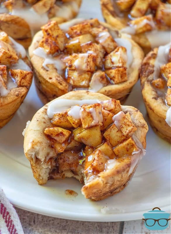 <p>The Country Cook</p><p>Easy apple pie cinnamon rolls start off with refrigerated cinnamon rolls, then are filled with a delicious and easy-to-make apple pie filling! </p><p><strong>Get the recipe: <em><a href="https://www.thecountrycook.net/easy-apple-pie-cinnamon-rolls/" rel="nofollow noopener" target="_blank" data-ylk="slk:Easy Apple Pie Cinnamon Rolls;elm:context_link;itc:0;sec:content-canvas" class="link ">Easy Apple Pie Cinnamon Rolls</a></em></strong></p>