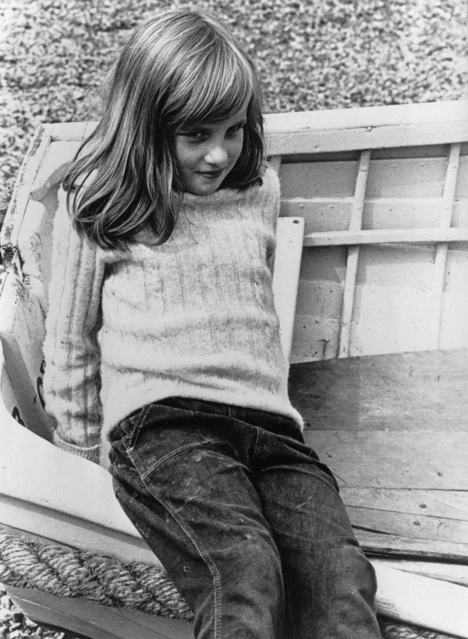 During a summer holiday in Sussex in 1970.