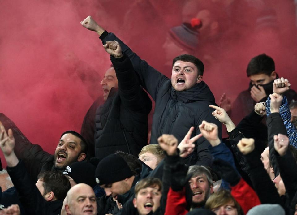 There will undoubtedly be a passionate atmosphere at Anfield on Sunday (AFP via Getty Images)