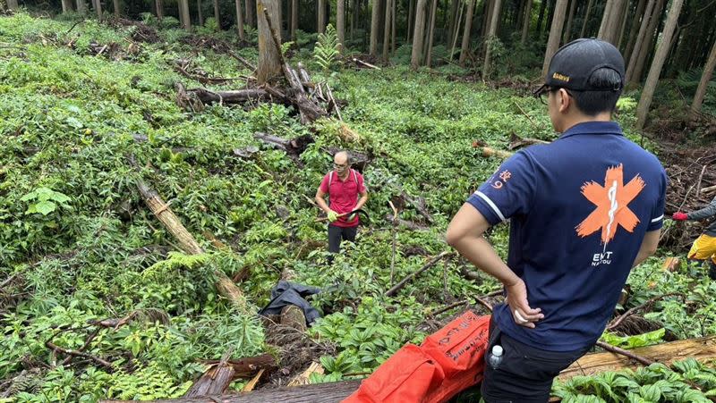 南投溪頭園區發生遊客走失憾事，84歲老翁失蹤喪命。（圖／翻攝畫面）