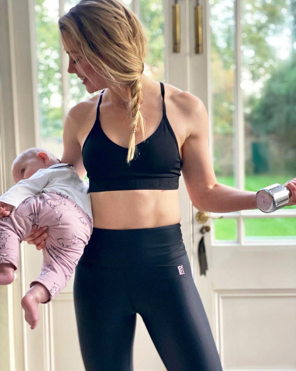 Amber Heard Works Out with 5-Month-Old Daughter Oonagh Paige: 'Multitasking Mama'