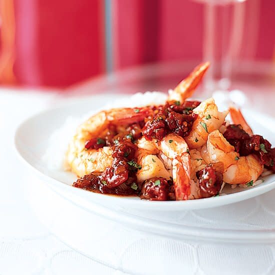 Shrimp in Pomegranate Curry