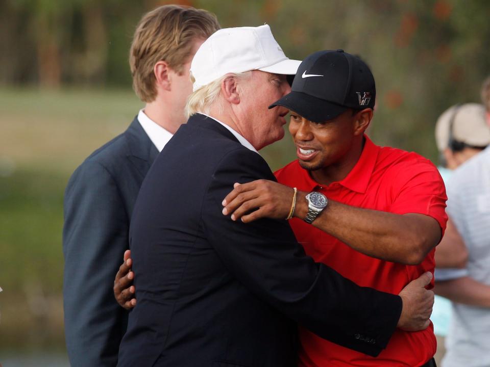 trump tiger woods