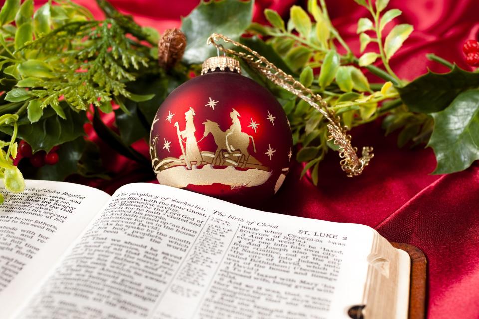 <p>Reading from the bible is one of the best ways to celebrate the <a rel="nofollow noopener" href="https://www.womansday.com/life/entertainment/g441/21-all-time-favorite-christmas-albums-5293/" target="_blank" data-ylk="slk:Christmas season;elm:context_link;itc:0;sec:content-canvas" class="link ">Christmas season</a>. Share these <a rel="nofollow noopener" href="https://www.womansday.com/life/g2100/bible-quotes/" target="_blank" data-ylk="slk:bible verses;elm:context_link;itc:0;sec:content-canvas" class="link ">bible verses</a> about Jesus' birthday on social media, in your <a rel="nofollow noopener" href="https://www.womansday.com/life/g24442564/best-religious-christmas-cards/" target="_blank" data-ylk="slk:holiday cards;elm:context_link;itc:0;sec:content-canvas" class="link ">holiday cards</a>, and more to remind friends and family about the real reason for the season. You should mull these over, too!</p>