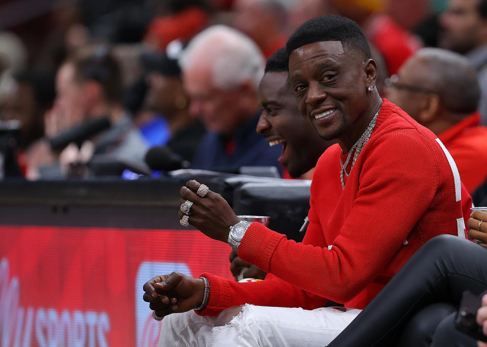 Boosie Badazz Courtside At NBA Game