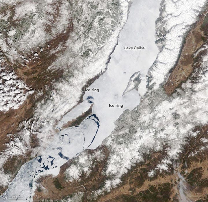 The ice rings of Lake Baikal in Siberia have puzzled scientists for several decades.