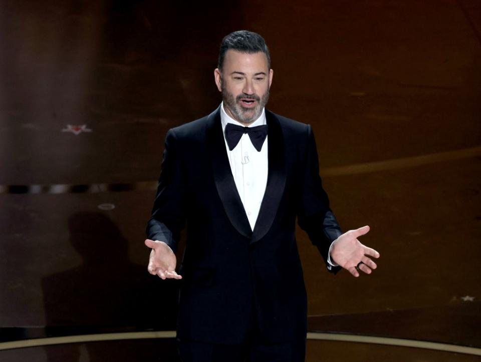 Kimmel was on hand to host the Oscars for the fourth time. Getty Images