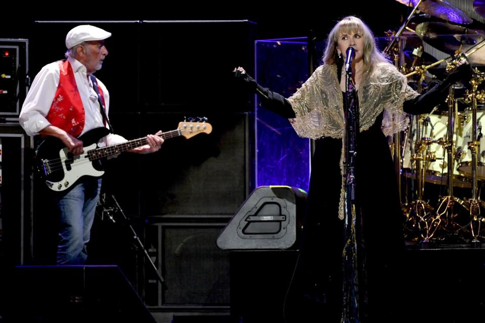 John McVie and Stevie Nicks perform at the 2018 iHeartRadio festival in Las Vegas (Getty) (Kevin Winter/Getty Images for iHeartMedia)