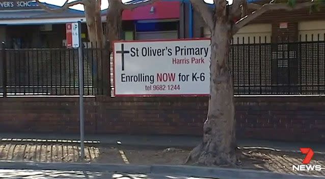 St Oliver's in Harris Park takes security very seriously. Source: 7 News