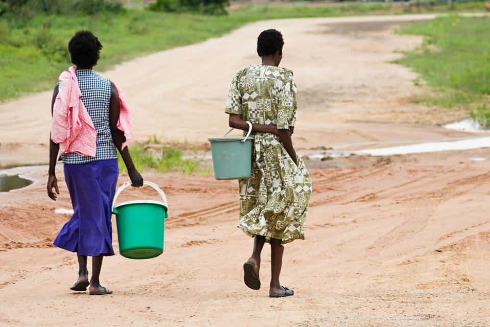 In many African villages, water is a luxury, and everyday people walk few kilometers to get it.