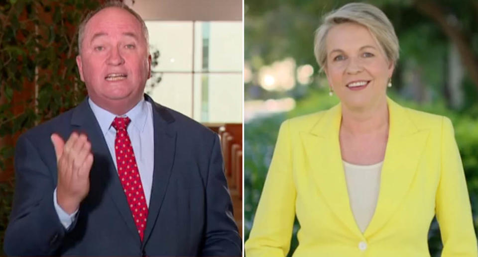 Barnaby Joyce and Tanya Plibersek go head-to-head on Sunrise. 