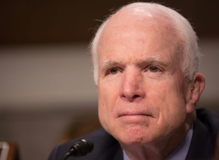 Veteran US Senator John McCain -- one of President Donald Trump's most outspoken critics in his own party -- said Russia's alleged meddling in elections was a danger to democracy