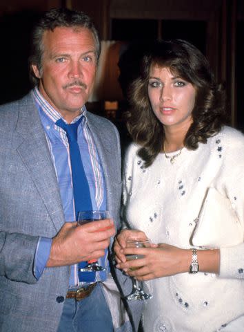 <p>Bei/Shutterstock</p> Lee Majors and Karen Velez.