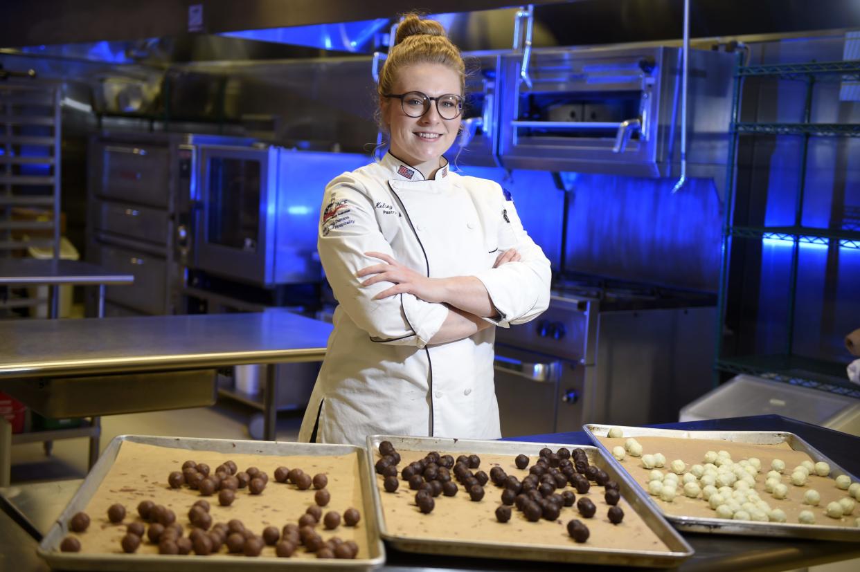Chef Kelsey Lucius worked as the executive pastry chef at Edgar's Grille in Augusta before starting her own bakery.