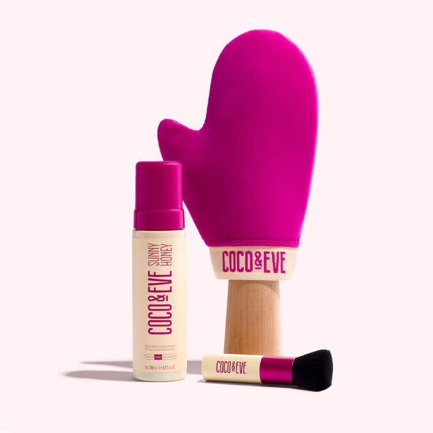 <p>cocoandeve.com</p><p><a href="https://go.redirectingat.com?id=74968X1596630&url=https%3A%2F%2Fwww.cocoandeve.com%2Fproducts%2Fsunny-honey-bali-bronzing-self-tan-set&sref=https%3A%2F%2Fwww.harpersbazaar.com%2Fbeauty%2Fskin-care%2Fg41396691%2Fblack-friday-cyber-monday-beauty-deals-2022%2F" rel="nofollow noopener" target="_blank" data-ylk="slk:Shop Now" class="link ">Shop Now</a></p><p>Get <a href="https://www.harpersbazaar.com/beauty/skin-care/g3599/best-sunless-tanners/" rel="nofollow noopener" target="_blank" data-ylk="slk:bronzed, glowy skin" class="link ">bronzed, glowy skin</a> in the middle of fall while boosting your hair hydration with Coco and Eve's Cyber Week deal, where loyalists can save up to 50 percent off on the brand's beauty favorites (while supplies last). </p><p><em>Featured item: Sunny Honey Bali Bronzing Bundle</em></p>