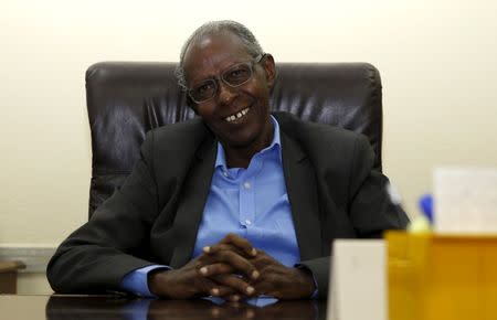 Yemane Ghebreab, Eritrea's political adviser to President Isaias Afwerki, speaks during a Reuters interview inside his office in the capital Asmara, February 16, 2016. REUTERS/Thomas Mukoya