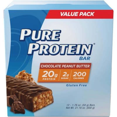 <p><a href="https://clicks.trx-hub.com/xid/hearstcorp_9eb67_mnh?q=https%3A%2F%2Fwww.target.com%2Fp%2Fpure-protein-bar-chocolate-peanut-butter-12-count%2F-%2FA-14217303&p=https%3A%2F%2Fwww.menshealth.com%2Fnutrition%2Fg22133165%2Fbest-meal-replacement-shakes%2F&utmSource=yahoo-us&utmCampaign=766&utmMedium=syn" rel="nofollow noopener" target="_blank" data-ylk="slk:Shop Now;elm:context_link;itc:0;sec:content-canvas" class="link ">Shop Now</a></p><p>Chocolate Peanut Butter</p><p>$16.99</p><p>target.com</p><span class="copyright">Target</span>
