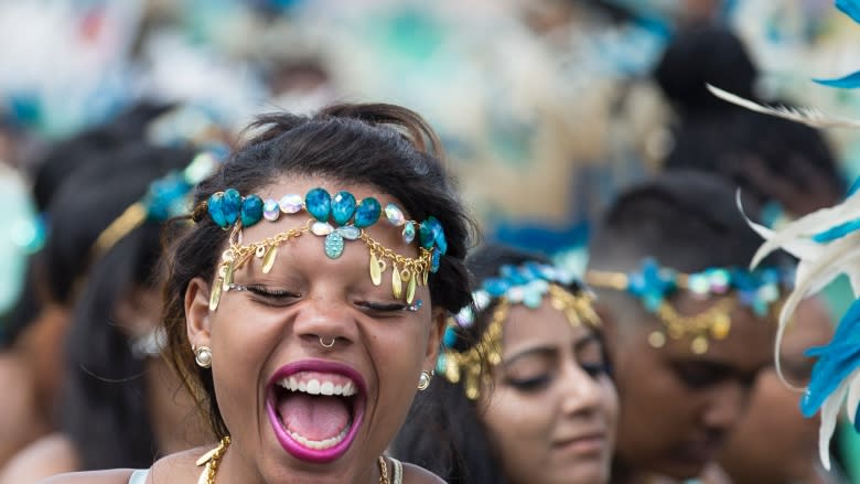 Jump up!: Caribbean Carnival parade thrilling spectators on Lake Shore Boulevard