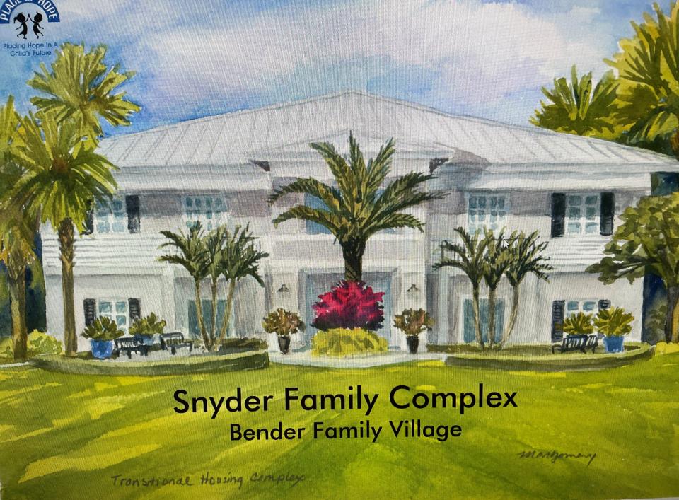 The 11-acre Stuart campus for Place of Hope is beginning construction in the 1400 block of Southeast Cove Road for a   village, or neighborhood, which is to be named after the nonprofit's founding CEO Charles Bender III and his family. Within the village will be four complexes of eight two-bedroom units each. The first of the four complexes is to be named for Martin County Sheriff William Snyder, his son, State Rep. John Snyder and the Snyder family.