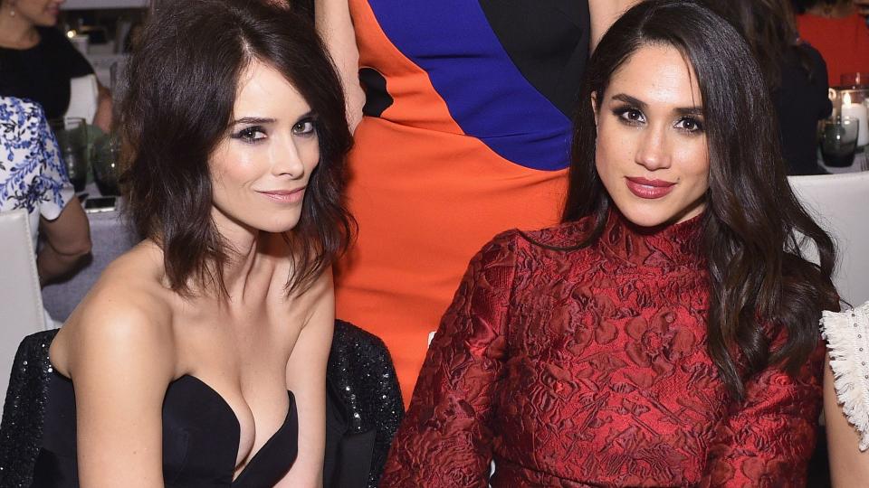 Abigail Spencer and Meghan Markle attend ELLE's 6th Annual Women in Television Dinner in 2016