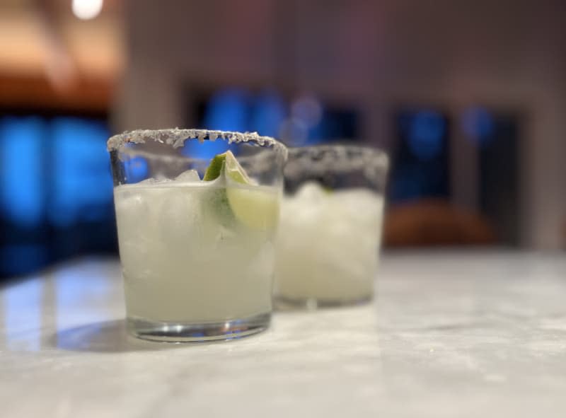 Margarita in two glasses.