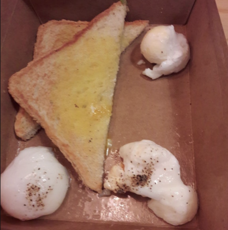 Saddest breakfast ever? Awful-looking £5.70 eggs on toast at Luton Airport goes viral 