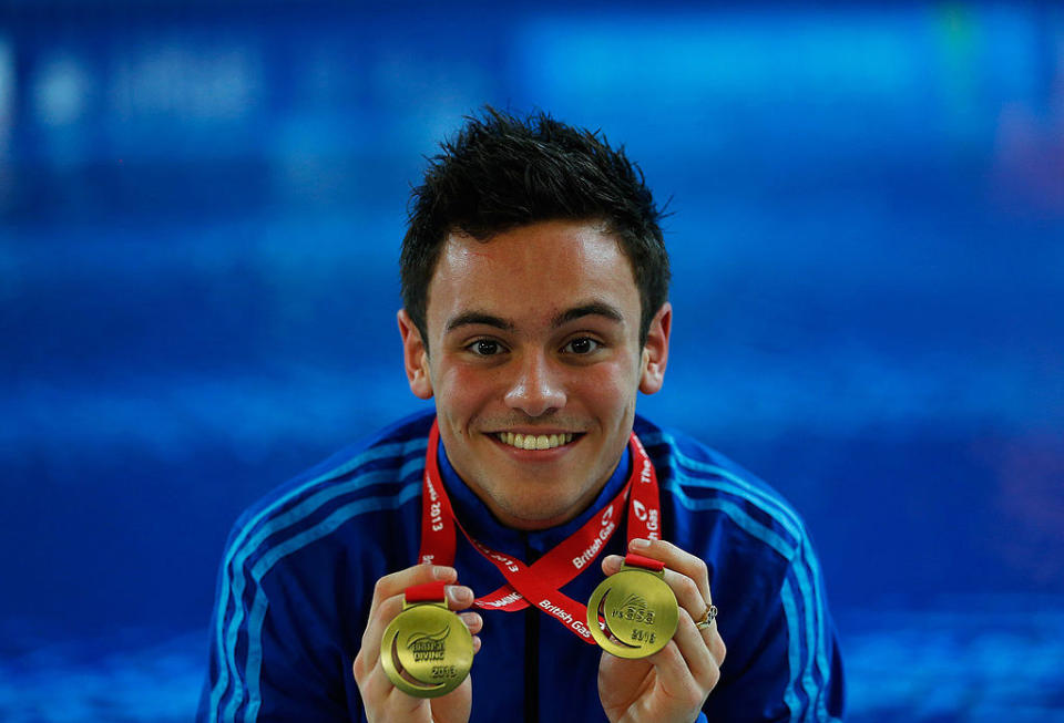 Closeup of Tom Daley