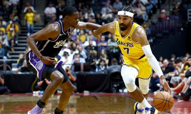Photos from Sacramento Kings over L.A. Lakers in final preseason
