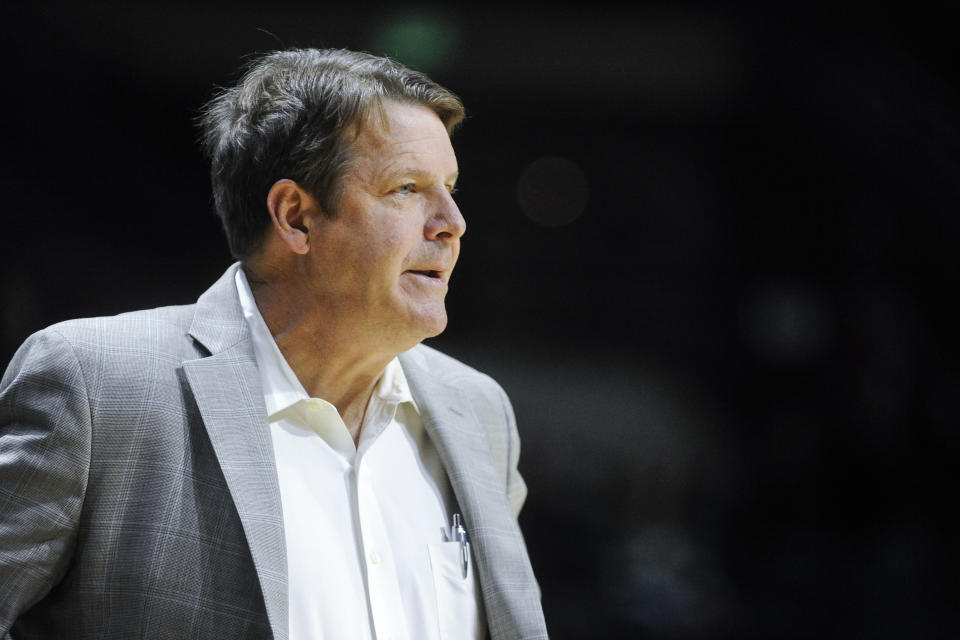 Tim Floyd retired on Monday after a loss to Lamar. (AP)