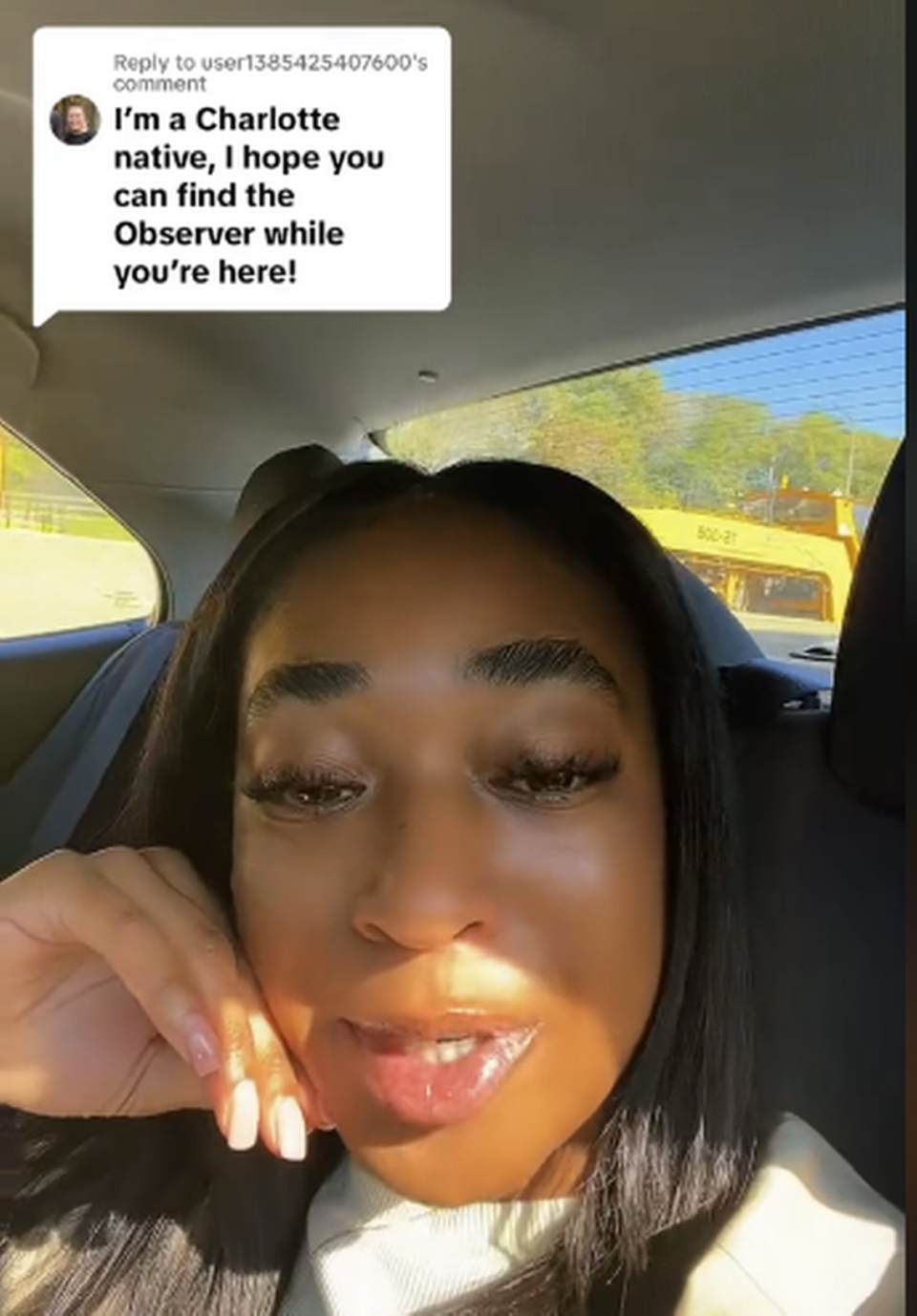 Kelsey Russell tried to find some copies of The Charlotte Observer when she passed through Charlotte Douglas International Airport last fall and came up empty-handed, so she make a TikTok about it.
