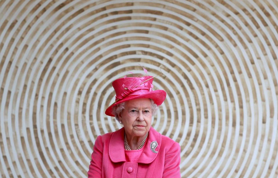 2010: Queen Elizabeth II leaves the Venue Cymru Arena after a visit on April 27, 2010, in Llandudno, Wales. The queen and Duke of Edinburgh are on a two-day visit to North Wales.