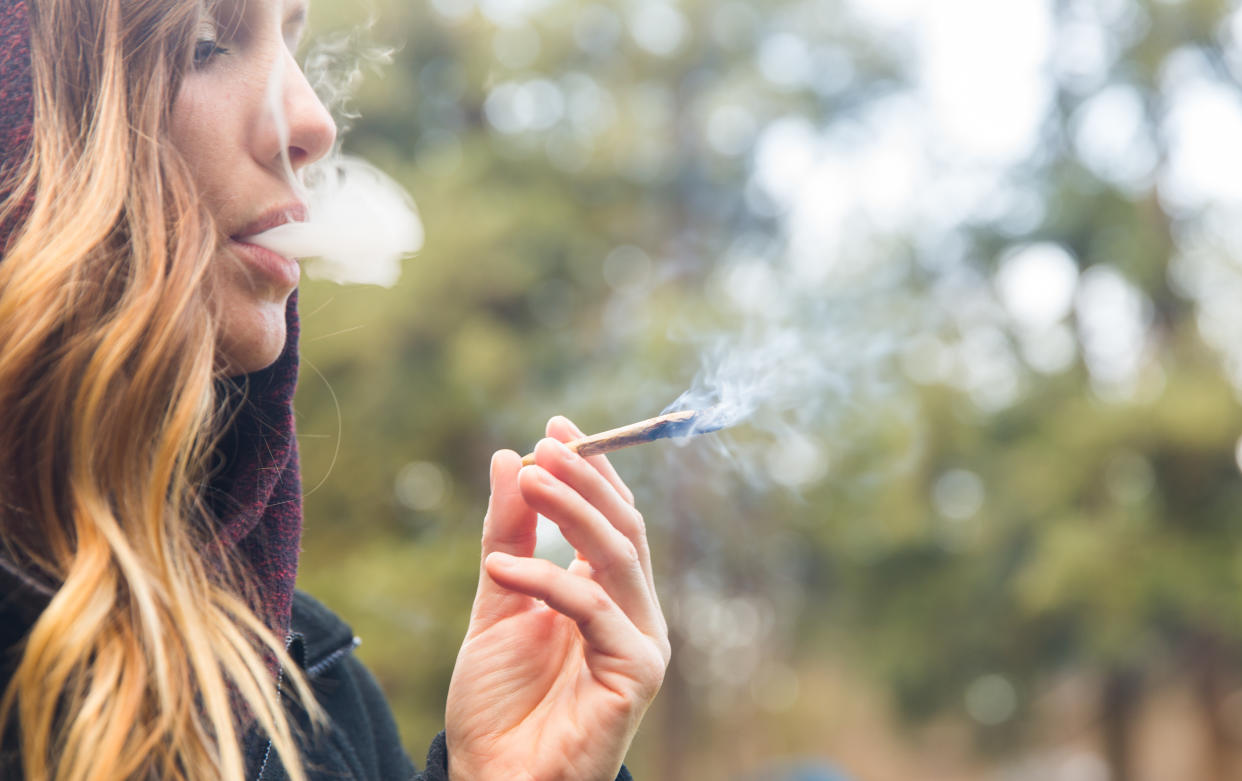 The American Lung Association is warning that even occasional marijuana smoking may put individuals at higher risk of serious infection from COVID-19. (Photo: Getty Images) 