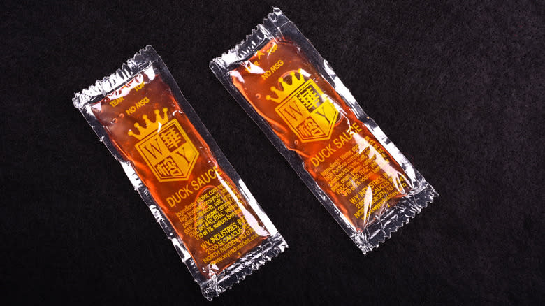 packets of Chinese duck sauce