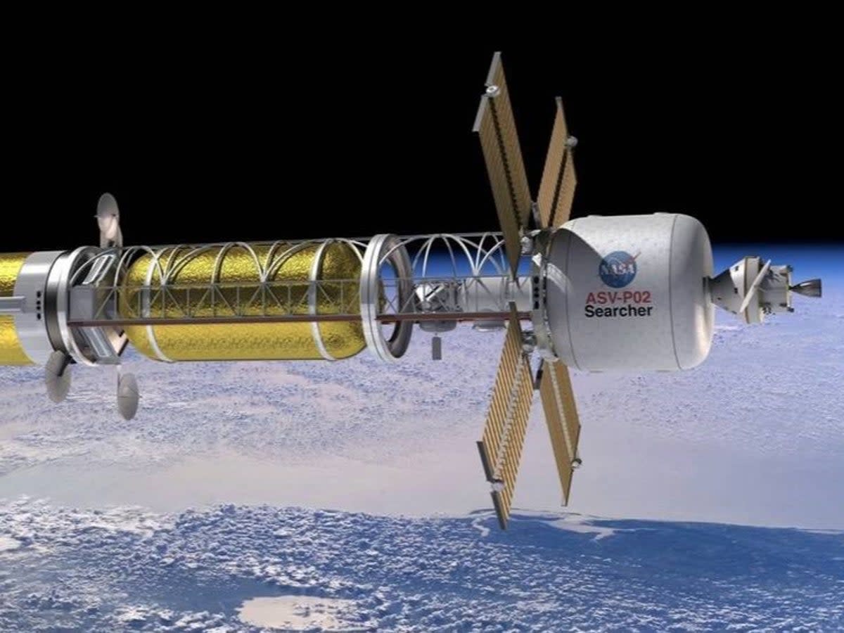 The Bimodal Nuclear Thermal Rocket could theoretically carry people to Mars in less than two months (Nasa)