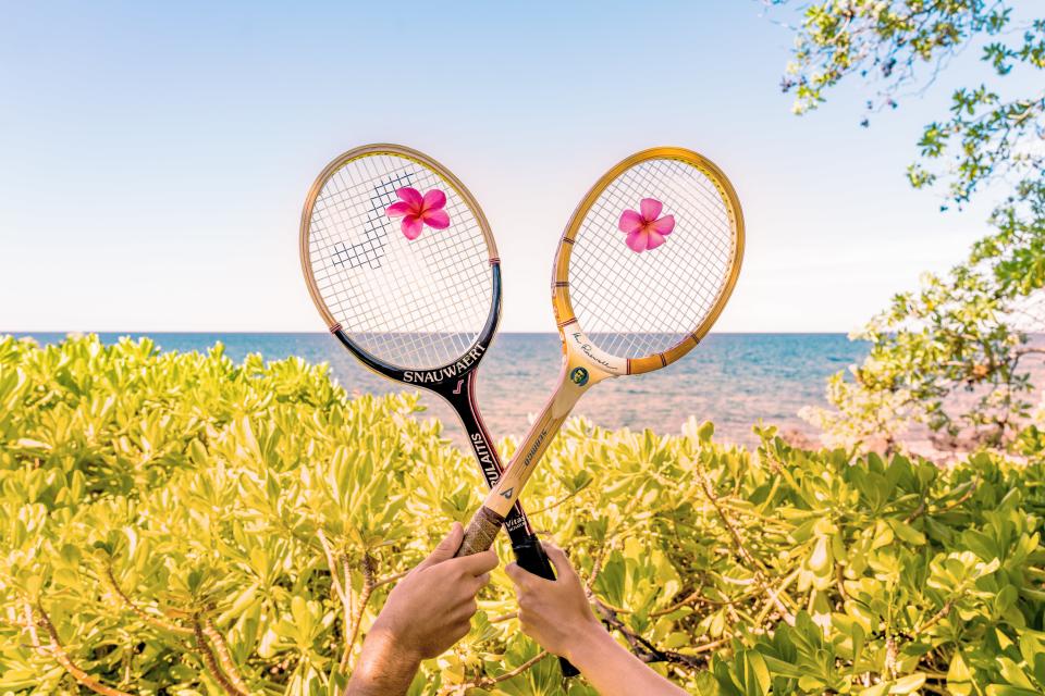 “Tennis Match, Mauna Kea”