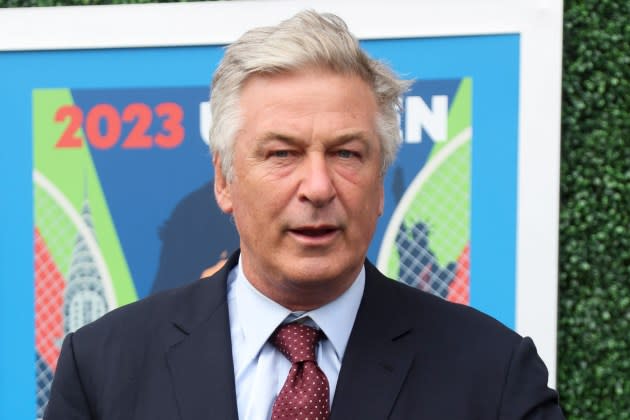 Alec Baldwin attends the 2023 US Open on August 28, 2023 in New York City.  - Credit: Jean Catuffe/GC Images