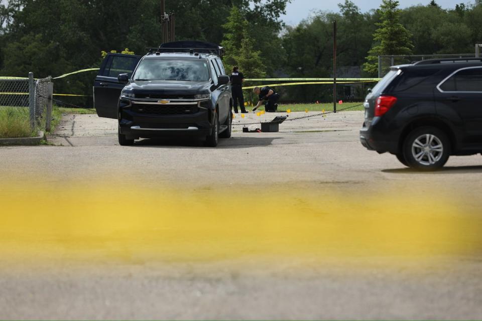 Saskatoon police investigators were on scene in the 400 block of Forrester Road, near Fairhaven School, on Wednesday morning after receiving an injured persons report. 