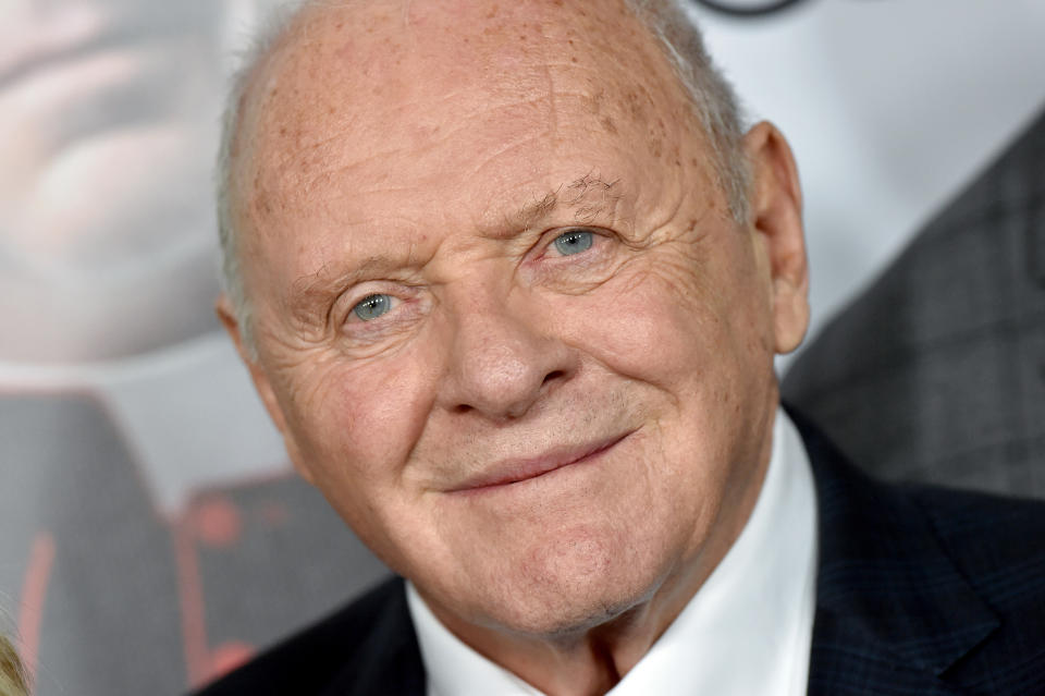 HOLLYWOOD, CALIFORNIA - NOVEMBER 18: Anthony Hopkins attends the "The Two Popes" premiere during AFI FEST 2019 presented by Audi at TCL Chinese Theatre on November 18, 2019 in Hollywood, California. (Photo by Axelle/Bauer-Griffin/FilmMagic)