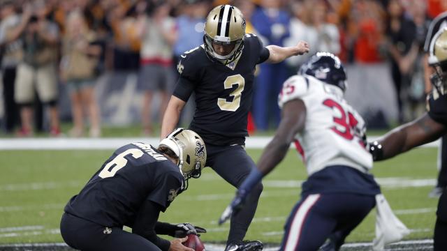 Lutz in for Saints as Texans are toppled