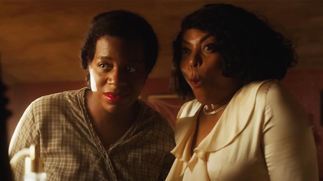 Fantasia Barrino and Taraji P. Henson in The Color Purple