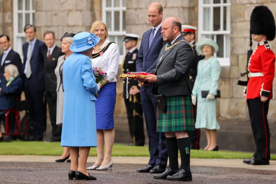 Prince William Honors Warship Construction Workers at the BAE Systems Shipyard in Glasgow