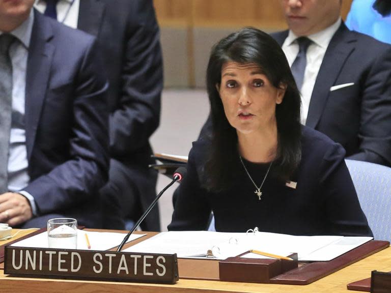 Kim Jong-un is 'begging for war', says US ambassador to UN Nikki Haley