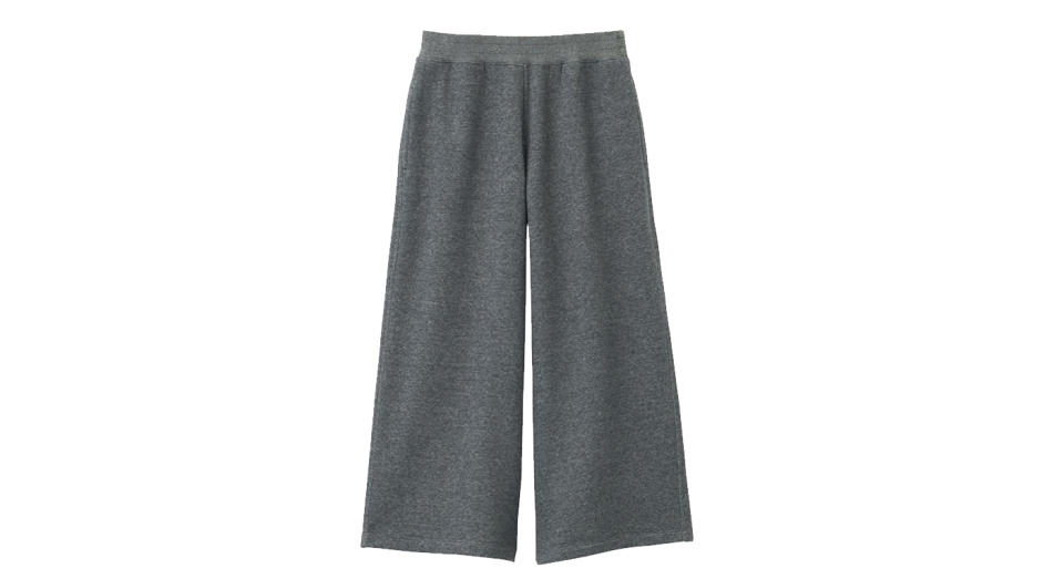 Stretch French Terry Wide Pants 